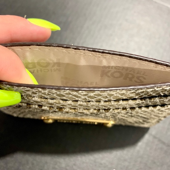 Michael Kors Python Card Holder - Picture 3 of 3